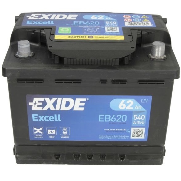 Baterie Exide Excell 62Ah 540A 12V EB620